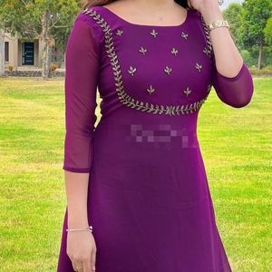 Georgette kurti
